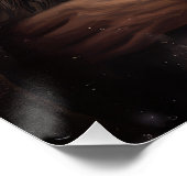 Alaskan Malamute met Kerstman Kerstmis Perfect Poster (Hoek)