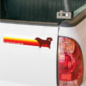 Alaskan Malamute met Stripes Bumpersticker (Op Truck)