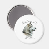 Alaskan Malamute Moeder 2 Magneet (Voorkant / Achterkant)