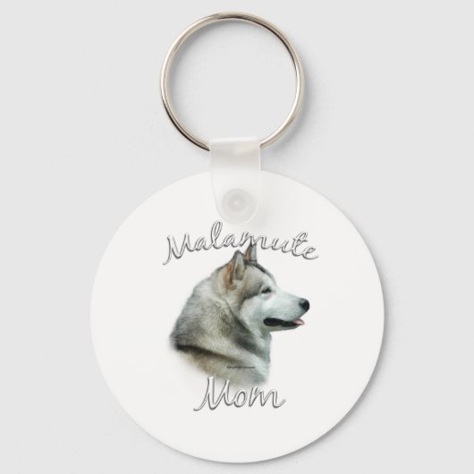 Alaskan Malamute Moeder 2 Sleutelhanger (Voorkant)
