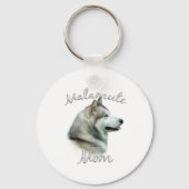 Alaskan Malamute Moeder 2 Sleutelhanger (Achterkant)