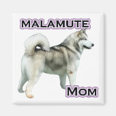 Alaskan Malamute Moeder 4 Magneet (Voorkant)