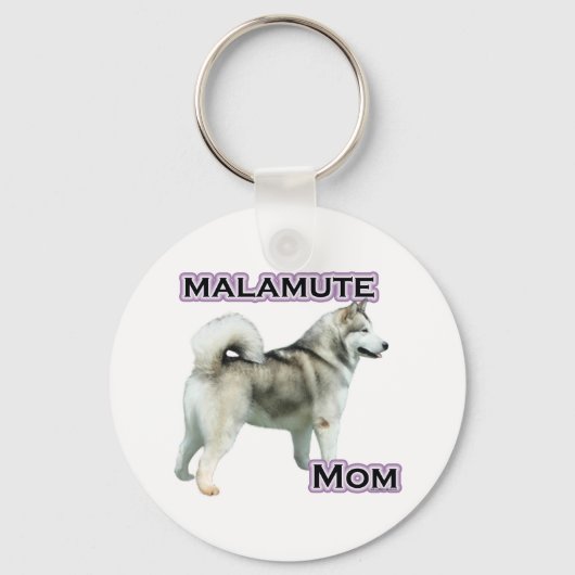 Alaskan Malamute Moeder 4 Sleutelhanger (Voorkant)