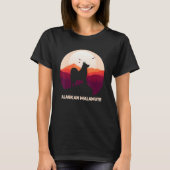 Alaskan Malamute Moon and Halloween 1 T-shirt (Voorkant)