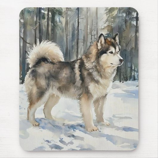 Alaskan Malamute Muismat (Voorkant)