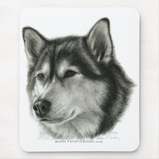 Alaskan Malamute Muismat (Voorkant)