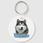 Alaskan Malamute Naam Sleutelhanger (Voorkant)