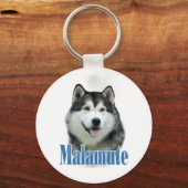 Alaskan Malamute Naam Sleutelhanger (Achterkant)