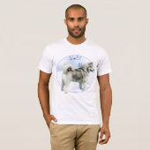 Alaskan Malamute Noel T-shirt (Voorkant volledig)