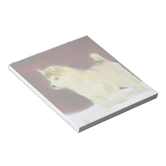 Alaskan malamute notitieblok (Schuin)