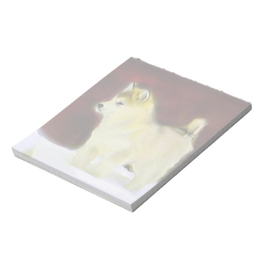 Alaskan malamute notitieblok (Linkerzijde)