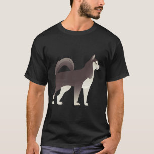 Alaskan Malamute of Siberische Husky Cute Noord Pe T-shirt