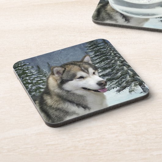 Alaskan Malamute Onderzetters (Linkerzijde)