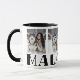 Alaskan Malamute op maat foto voor hondenliefhebbe Mok