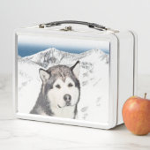 Alaskan Malamute Painting - Cute Original Dog Art (In situ)