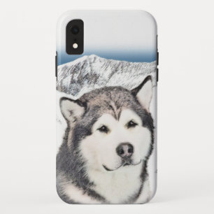 Alaskan Malamute Painting - Cute Original Dog Art Case-Mate iPhone Case