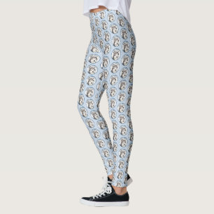 Alaskan Malamute Painting - Cute Original Dog Art Leggings