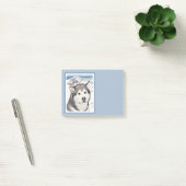Alaskan Malamute Painting - Cute Original Dog Art Post-it® Notes (Kantoor)