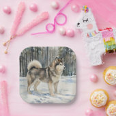 Alaskan Malamute Papieren Bordje (Feest)
