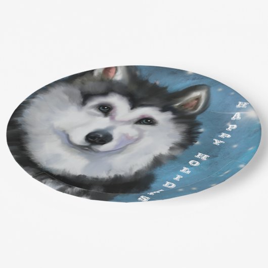 Alaskan Malamute Papieren Bordje (Gekanteld)