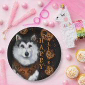 Alaskan Malamute Papieren Bordje (Feest)