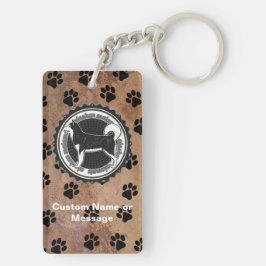 Alaskan Malamute Paws Hondenras Lover - Aangepaste Sleutelhanger