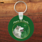 Alaskan Malamute Peace Sleutelhanger (Voorkant)