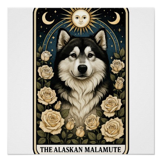 Alaskan Malamute Perfect Poster (Voorkant)
