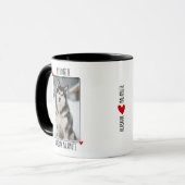 Alaskan Malamute Personalized Photo Dog Lover Mok (Voorkant links)