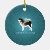 Alaskan Malamute Pet Loss Design Keramisch Ornament (Voorkant)