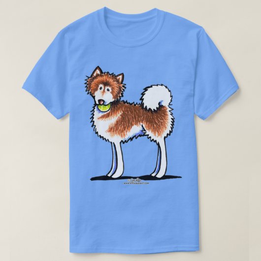 Alaskan Malamute Playful Redhead T-shirt (Design voorkant)