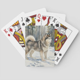 Alaskan Malamute Pokerkaarten