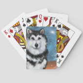 Alaskan Malamute Pokerkaarten (Achterkant)