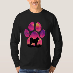 Alaskan Malamute Poot Moeder Vader Hond Vrouwen Ma T-shirt