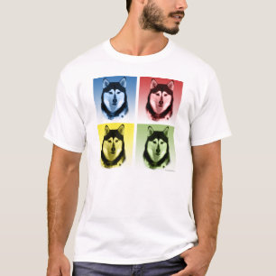 Alaskan Malamute Pop Art T-shirt