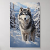 Alaskan Malamute Poster (Voorkant)