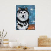 Alaskan Malamute Poster (Keuken)