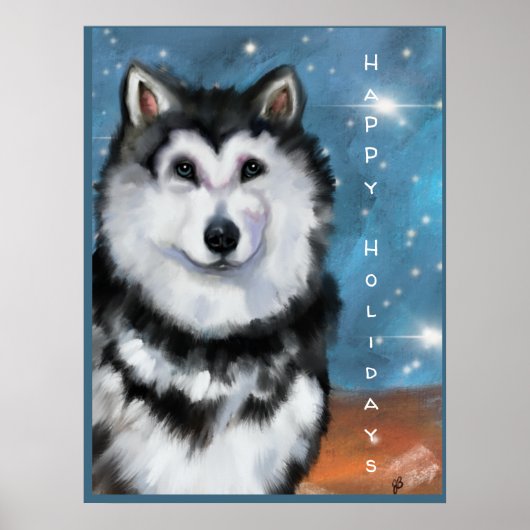 Alaskan Malamute Poster (Voorkant)