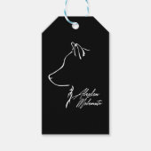 Alaskan Malamute Profiel hond moeder Cadeaulabel (Voorkant)