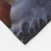 Alaskan Malamute Pumpkins Halloween Scary Fleece Deken (Hoek)