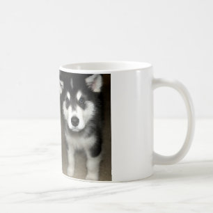 Alaskan malamute pup 3 koffiemok