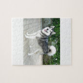 Alaskan Malamute Puppy Dog Legpuzzel (Horizontaal)