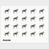 Alaskan Malamute Puppy Dog Sticker / zeehond (Vel)