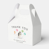 Alaskan Malamute Puppy Dog Verjaardag Dank u Bedankdoosjes (Voorkant Zijde)