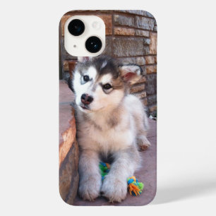 Alaskan Malamute Puppy Head-kantelfoto Case-Mate iPhone Case
