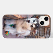 Alaskan Malamute Puppy Head-kantelfoto Case-Mate iPhone Case (Achterkant (horizontaal))