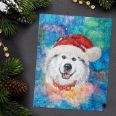 Alaskan Malamute Ras Hond Kerstpatroon Legpuzzel