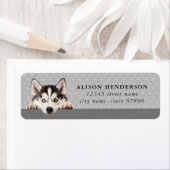 Alaskan Malamute retouradreslabels Etiket (Insitu)