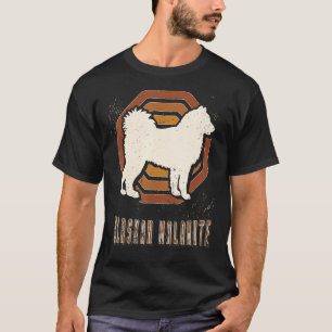 Alaskan Malamute Retro Classic Dog Love T-shirt