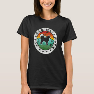 Alaskan Malamute Retro Dog mama T-shirt